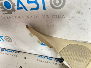 Front pillar trim right Tesla Model S 12-20 beige fabric, dry cleanable Used