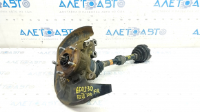 Trunnion with hub front right Lexus RX350 RX450h 10-15 with casing, with ball, with AWD drive, without inner part