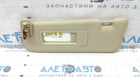 Left visor BMW X7 G07 19-22 Canberra-beige, without hook
