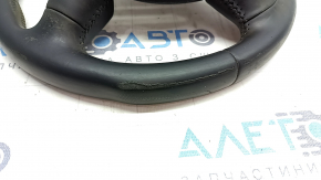 Bare steering wheel Audi A3 8V 15-20 leather, black, without petals, cut, worn, for re-upholstery