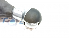 Gear knob Audi A3 8V 15-20 S-tronic black stitching, cracks on leather, scratches, needs cleaning