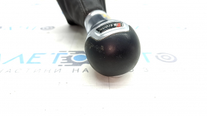 Gear knob Audi A3 8V 15-20 S-tronic black stitching, cracks on leather, scratches, needs cleaning