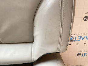Back row of seats 2nd row Tesla Model S 12-15 pre-restored, grey leather, dry-cleanable, dented, scratches Used