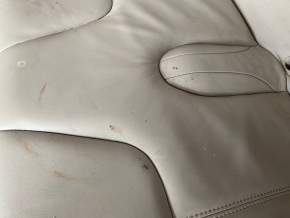 Back row of seats 2nd row Tesla Model S 12-15 pre-restored, grey leather, dry-cleanable, dented, scratches Used