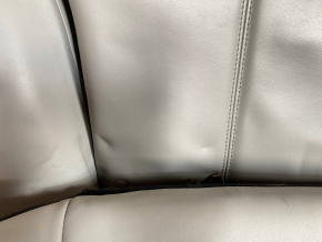 Back row of seats 2nd row Tesla Model S 12-15 pre-restored, grey leather, dry-cleanable, dented, scratches Used