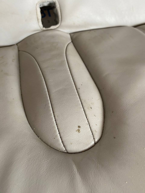 Back row of seats 2nd row Tesla Model S 12-15 pre-restored, grey leather, dry-cleanable, dented, scratches Used