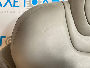 Back row of seats 2nd row Tesla Model S 12-15 pre-restored, grey leather, dry-cleanable, dented, scratches Used