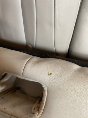 Back row of seats 2nd row Tesla Model S 12-15 pre-restored, grey leather, dry-cleanable, dented, scratches Used