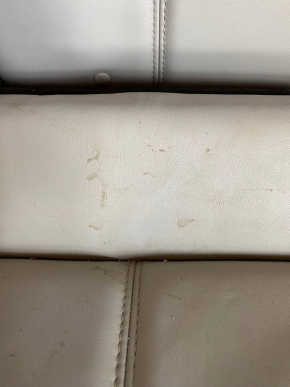 Back row of seats 2nd row Tesla Model S 12-15 pre-restored, grey leather, dry-cleanable, dented, scratches Used