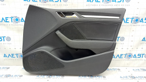 Door trim card front right Audi A3 8V 15-20 4d, 5d, black, dented, scratches, needs cleaning