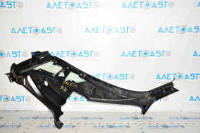 Rear pillar trim lower right Tesla Model S 12-15 pre-rest, type 1, black, with gray insert, scratch, worn Used