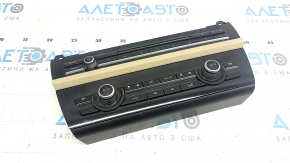 Climate control and radio control BMW 5 F10 14-16 2-zone key, worn, paint peeling Used