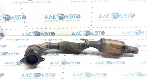 Intake pipe with catalytic converter VW Tiguan 09-17 mesh torn, sawed off