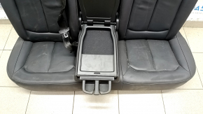 Rear row of seats 2nd row Audi A3 8V 15-16 4d leather, black, worn leather, scratches, dry cleaning