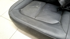 Rear row of seats 2nd row Audi A3 8V 15-16 4d leather, black, worn leather, scratches, dry cleaning