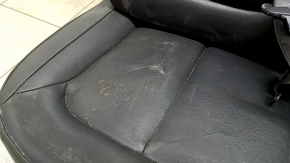 Rear row of seats 2nd row Audi A3 8V 15-16 4d leather, black, worn leather, scratches, dry cleaning