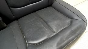 Rear row of seats 2nd row Audi A3 8V 15-16 4d leather, black, worn leather, scratches, dry cleaning