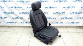 Passenger seat Audi A3 8V 15-20 4d, 5d, without airbag, heated, mechanical, leather, black, worn leather, dry cleanable