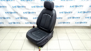 Driver's seat Audi A3 8V 15-20 4d, 5d, with airbag, heated, electric, leather, black, worn leather, rusty
