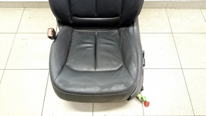 Driver's seat Audi A3 8V 15-20 4d, 5d, with airbag, heated, electric, leather, black, worn leather, rusty