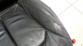 Driver's seat Audi A3 8V 15-20 4d, 5d, with airbag, heated, electric, leather, black, worn leather, rusty