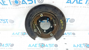 Rear right brake disc cover Lexus RX350 RX450h 10-15 AWD with parking brake mechanism, rusty
