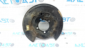 Rear right brake disc cover Lexus RX350 RX450h 10-15 AWD with parking brake mechanism, rusty