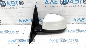 Side mirror left BMW X7 G07 19-22 turn signal, heating, memory, auto-dimming, BSM, camera, Shadow-Line, 9 pins, white, green chip, scratches