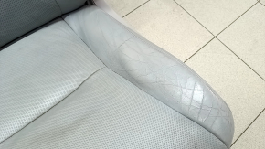 Driver's seat Lexus RX350 RX450h 10-15 without airbag, electric, heated, ventilated, grey leather, dry-cleaned, cracked, painted, torn