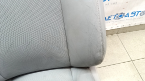 Driver's seat Lexus RX350 RX450h 10-15 without airbag, electric, heated, ventilated, grey leather, dry-cleaned, cracked, painted, torn