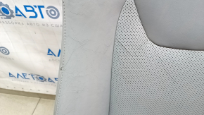 Driver's seat Lexus RX350 RX450h 10-15 without airbag, electric, heated, ventilated, grey leather, dry-cleaned, cracked, painted, torn