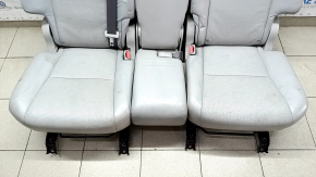 Rear row of seats 2 row Lexus RX350 RX450h 10-15 with airbag, armrest insert under the tree, gray leather, dented leather, for dry cleaning