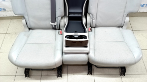 Rear row of seats 2 row Lexus RX350 RX450h 10-15 with airbag, armrest insert under the tree, gray leather, dented leather, for dry cleaning