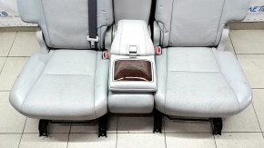 Rear row of seats 2 row Lexus RX350 RX450h 10-15 with airbag, armrest insert under the tree, gray leather, dented leather, for dry cleaning