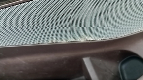 Door trim card front left BMW X7 G07 19-22 leather, Mokka/Canberra-beige, wood insert, driftwood, scratches, corrosion