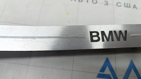 Rear right door sill insert BMW X7 G07 19- chrome with backlight, broken fastening, worn