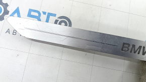 Front right door sill insert BMW X7 G07 19- chrome with backlight, scratches, corrosion