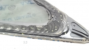 Window blind glass rear left Lexus RX350 RX450h 10-15 chrome, scratches on chrome, cut seal