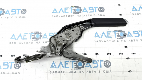 Parking brake lever VW Passat 20-22 leather black, scratches
