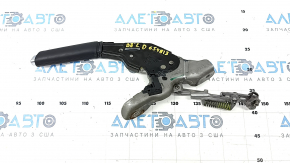 Parking brake lever VW Passat 20-22 leather black, scratches