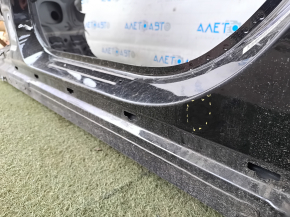 Front left quarter Mercedes C-class W205 15-21 sawed off, with central pillar, black, butt