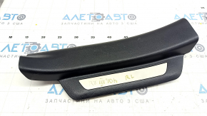 Door sill trim rear left Lexus RX350 RX450h 10-15 black, with chrome trim, scratches