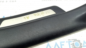 Door sill trim rear left Lexus RX350 RX450h 10-15 black, with chrome trim, scratches
