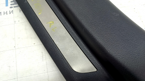 Door sill trim rear left Lexus RX350 RX450h 10-15 black, with chrome trim, scratches