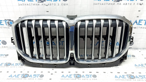 Radiator grill assembly BMW X7 G07 19-20 N63 Pure Excellence, with radiator deflector blinds, camera, sand