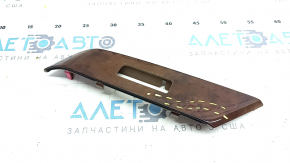 Front right window lift control trim Lexus RX350 RX450h 10-15 dark wood, scratch