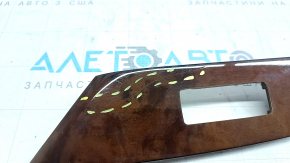Front right window lift control trim Lexus RX350 RX450h 10-15 dark wood, scratch