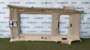 BMW X7 G07 19-22 ceiling trim for panoramic windows and 3rd row air deflectors, Canberra-beige, creases, rusty frame, for dry cleaning, driftwood