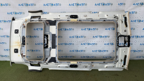 BMW X7 G07 19-22 ceiling trim for panoramic windows and 3rd row air deflectors, Canberra-beige, creases, rusty frame, for dry cleaning, driftwood