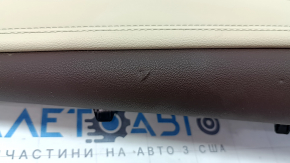 Rear left upper arch trim BMW X7 G07 19-22 leather, Mokka/Canberra-beige, wood insert, driftwood, tears, corrosion